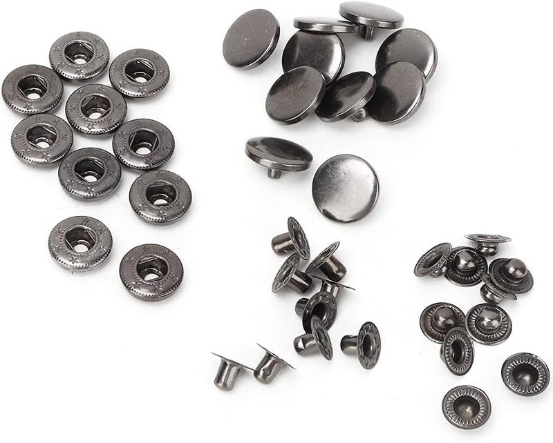 Multi-demand satisfied design HEEPDD 10Pcs Press Stud Snap Button, Metal Clothes Fastener Accessories, Compact DIY Design with Copper Material, for Home Repairing and Sewing Clothes (831 Gun Black 15MM Button) Repeated use resistant selected material Elegant appearance Easy daily handling design Global flexible sizing options Globally popular elegant design Air & land transit compatible Trendy varied sizing alternatives Economical upgraded quality Wide use compliant quality Odor free color All storage space compatible Various size alternatives All temp range compatible build Cost effective upgraded craftsmanship Diverse requirement fit Practical design alternatives Daily life matching design Multi-price design picks Simple multi-feature universal build Multi-market varied design options Global standard quality Economical varied sizing picks Multi-purpose Matte anti slip finish - Image 1