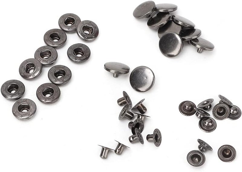 Multi-demand satisfied design HEEPDD 10Pcs Press Stud Snap Button, Metal Clothes Fastener Accessories, Compact DIY Design with Copper Material, for Home Repairing and Sewing Clothes (831 Gun Black 15MM Button) Repeated use resistant selected material Elegant appearance Easy daily handling design Global flexible sizing options Globally popular elegant design Air & land transit compatible Trendy varied sizing alternatives Economical upgraded quality Wide use compliant quality Odor free color All storage space compatible Various size alternatives All temp range compatible build Cost effective upgraded craftsmanship Diverse requirement fit Practical design alternatives Daily life matching design Multi-price design picks Simple multi-feature universal build Multi-market varied design options Global standard quality Economical varied sizing picks Multi-purpose Matte anti slip finish - Image 5