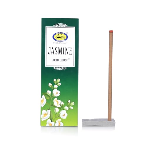 Cycle Pure Jasmine Fragrance Bambooless Solid Dhoop Sticks for Puja | Handcrafted & Eco Friendly | Incense Sticks with Free Dhoop Holder | Agarbatti for Rituals | Pack of 2 - Image 2