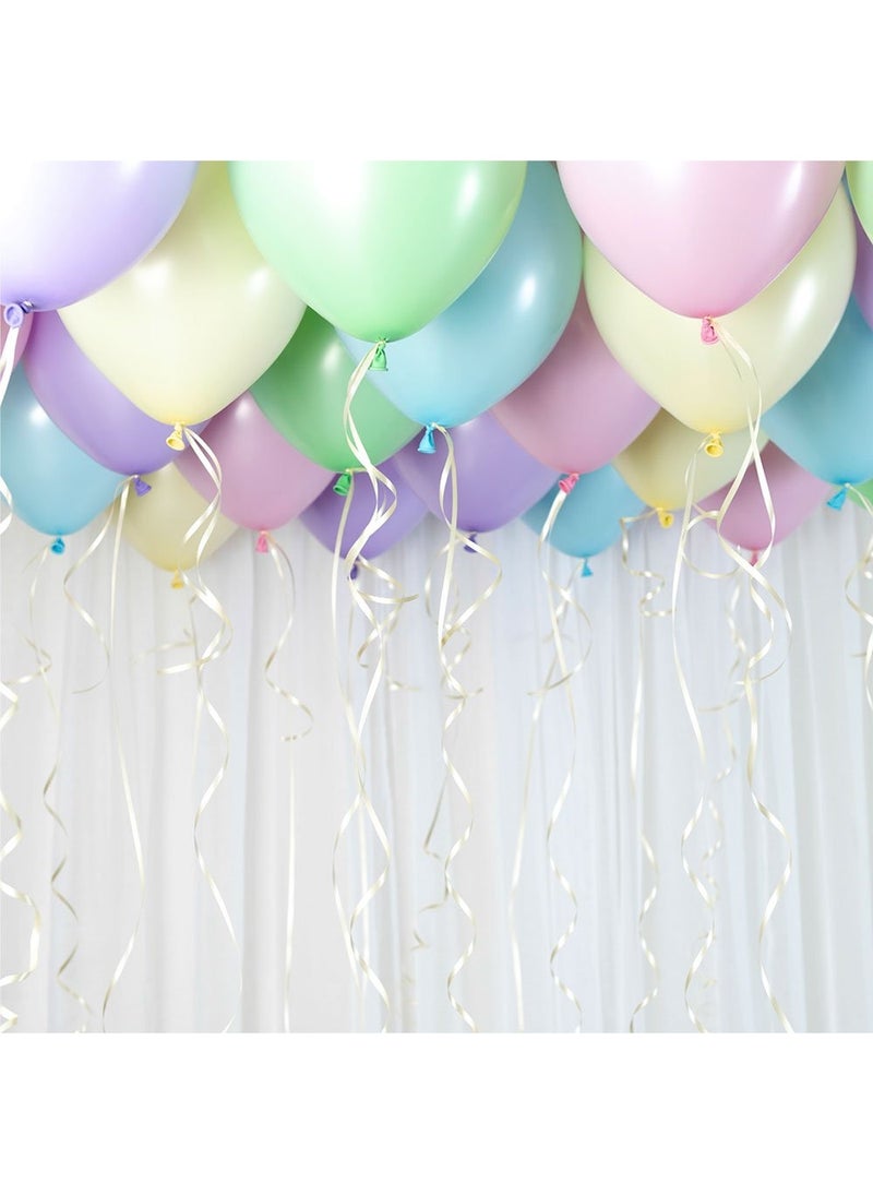 طقم بالونات السقف الباستيل متعدد الألوان 33 سم، عبوة من 30 قطعة
