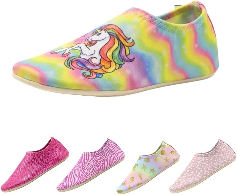 Slipstop AntiSlip Shoes for Kids - Quick-Dry Aqua Socks Beach Shoes for Kids - Barefoot Shoes for Water Sports Yoga Exercise - Image 1
