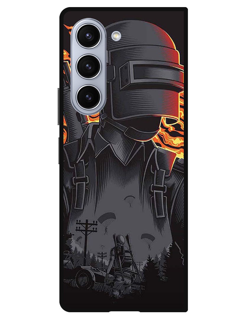Theodor Protective Case Anti Scratch Shock Proof Bumper Cover For Samsung Galaxy Z Fold 5 Pubg War - Image 1
