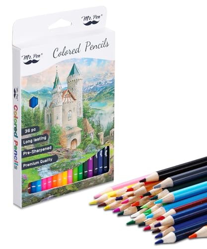 Mr. Pen- Colored Pencils, 36 Pack, Soft Core, Colored Pencils for Adults & Kids, Sets of Wooden Color Pencil, Halloween Supplies - Image 1