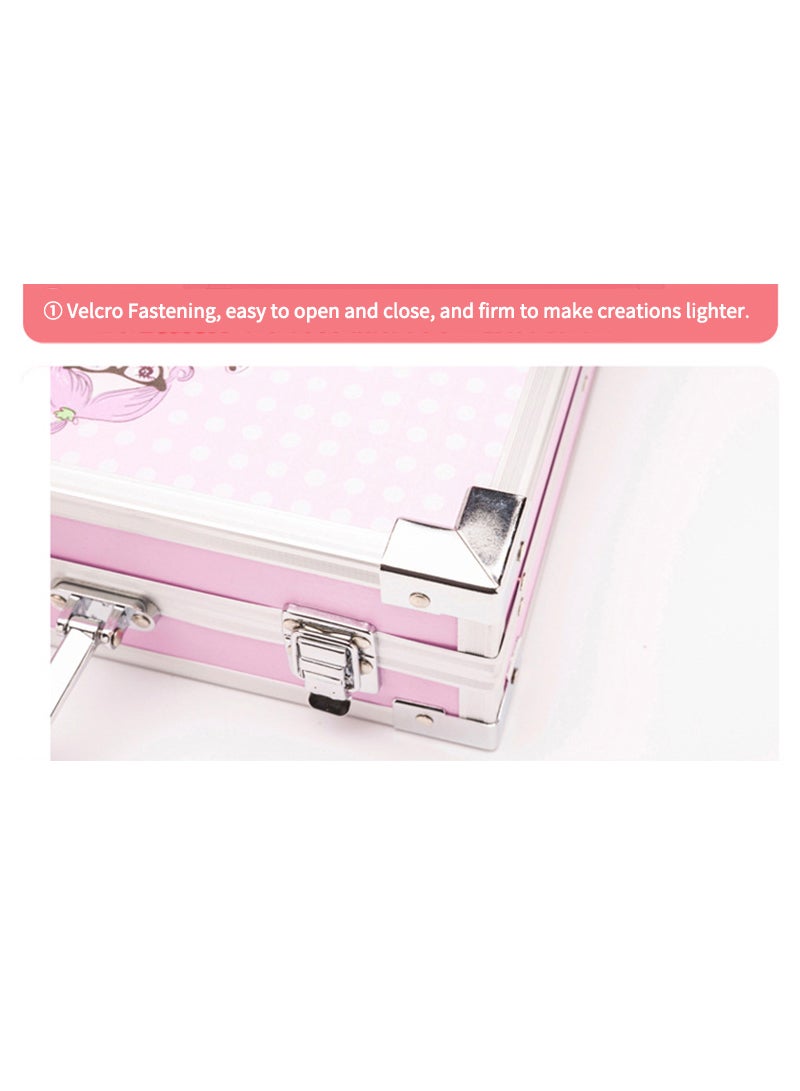 كيدل مجموعة رسم فنية مكونة من 200 قطعة من علبة هدايا من الألومنيوم للبنات والأولاد - Image 5