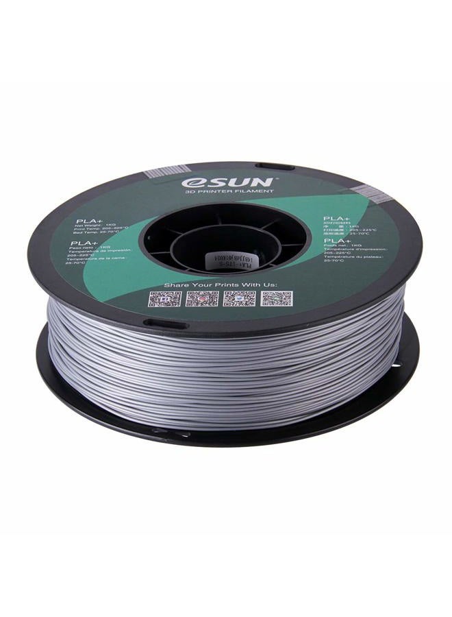 eSUN PLA PRO (PLA+) 3D Printer Filament, Dimensional Accuracy +/- 0.03mm, 1kg Spool, 1.75mm, Silver, (Pantone 423C) - Image 2