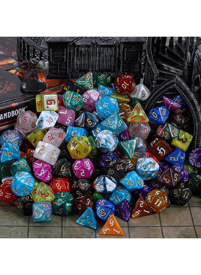 CiaraQ DND Dice Set - 26 x 7 (182pcs) Polyhedral Dice for Dungeons and Dragons D&D RPG MTG Role Playing Table Games, with a Large Flannel Bag - Image 4
