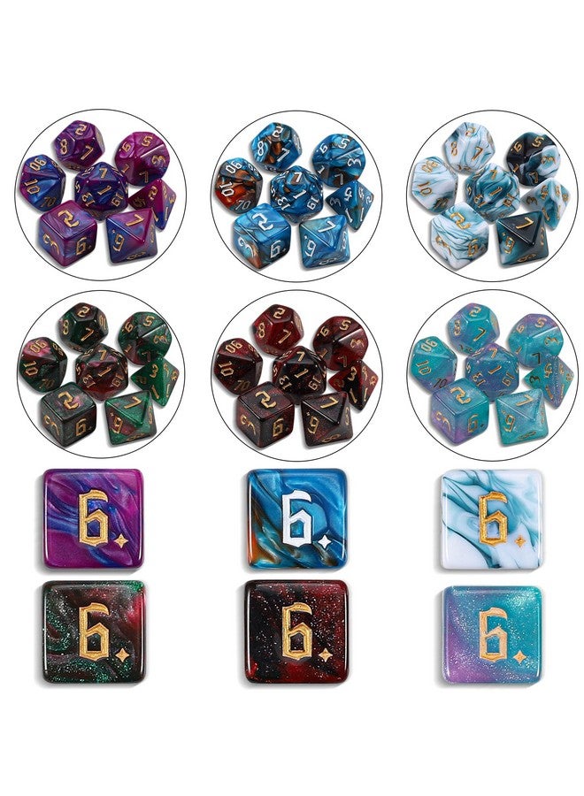 CiaraQ DND Dice Set - 26 x 7 (182pcs) Polyhedral Dice for Dungeons and Dragons D&D RPG MTG Role Playing Table Games, with a Large Flannel Bag - Image 3