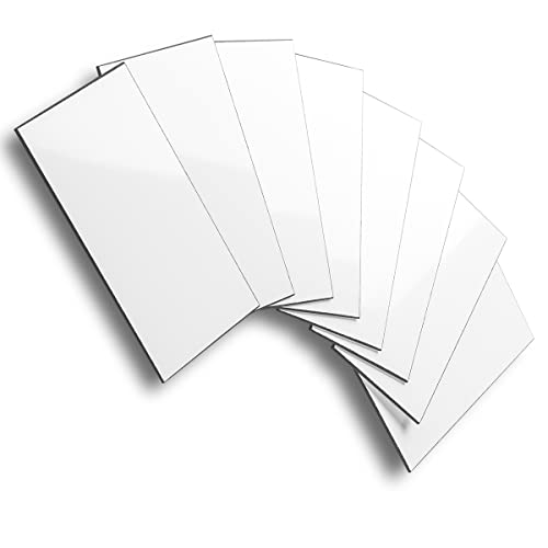 AULIGET 100-Piece Polished White Thick PVC Peel and Stick Backsplash, 3" x 6" Waterproof Subway Tile Peel and Stick Wall Tiles for Kitchen & Bathroom - Image 1