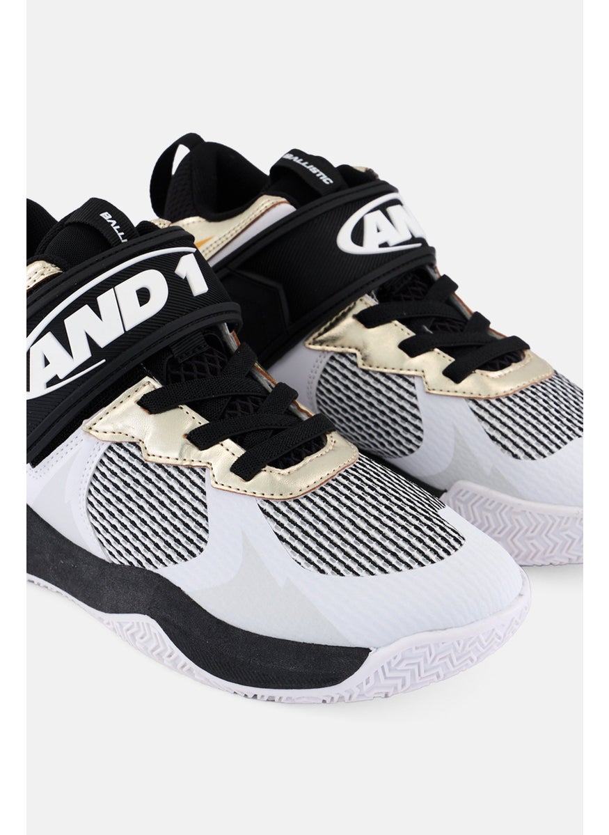 And1 Kids Boy Ballistict Velcro Outdoor Shoes, Black  - Image 3