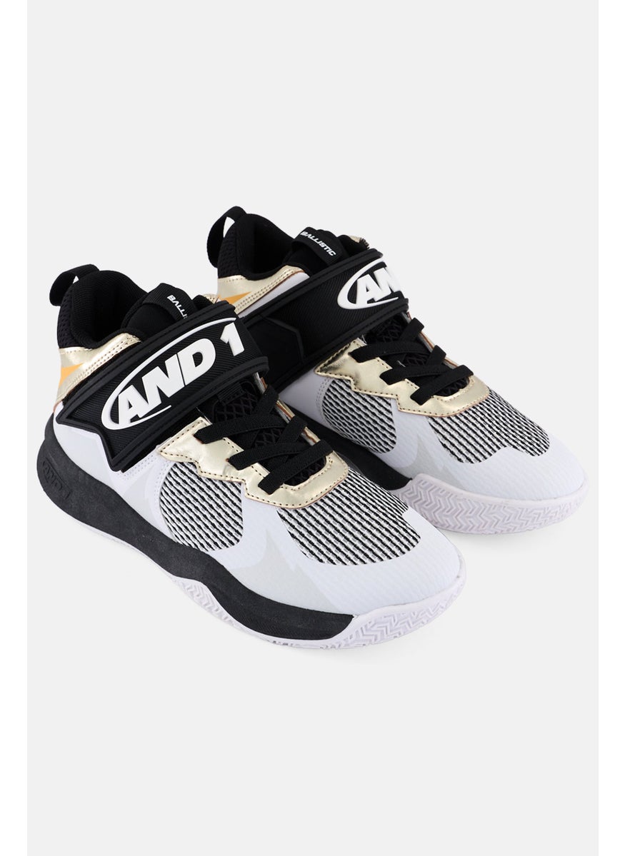 And1 Kids Boy Ballistict Velcro Outdoor Shoes, Black  - Image 1