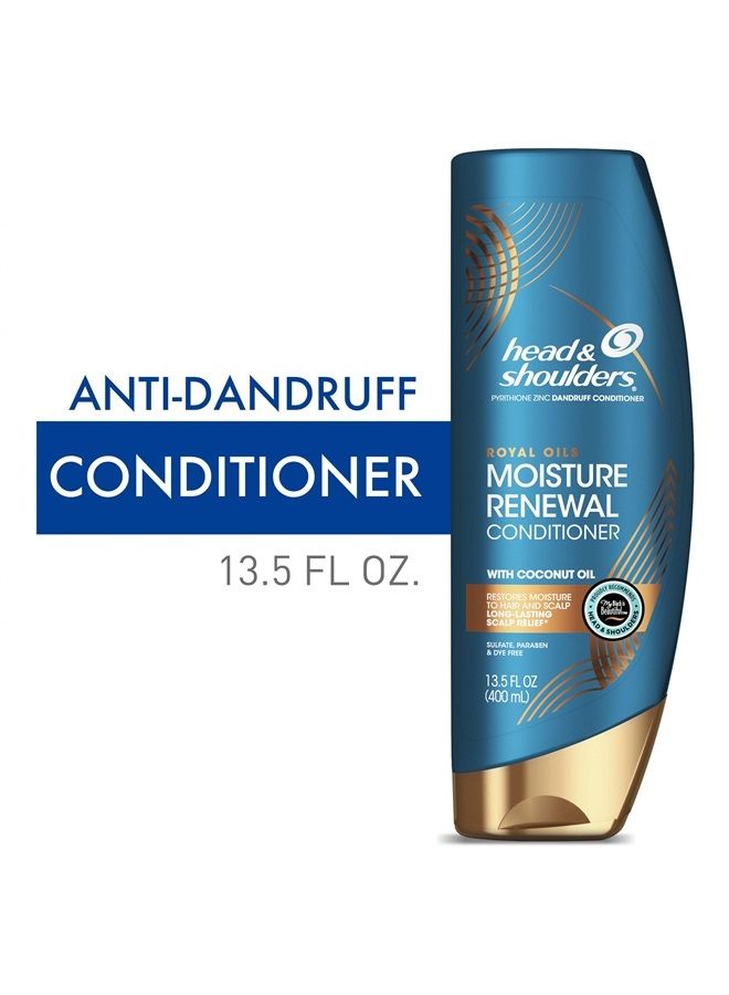 Head & Shoulders Head and Shoulders Conditioner, Moisture Renewal, Anti Dandruff Treatment and Scalp Care, Royal Oils Collection with Coconut Oil, for Natural and Curly Hair, 13.5 fl oz(Packaging May Vary) - Image 3