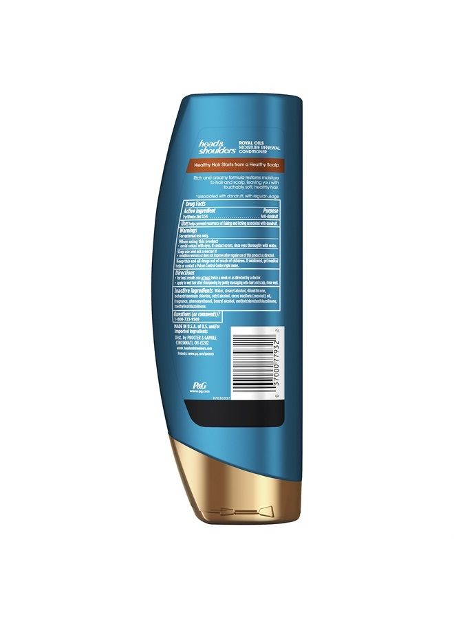 Head & Shoulders Head and Shoulders Conditioner, Moisture Renewal, Anti Dandruff Treatment and Scalp Care, Royal Oils Collection with Coconut Oil, for Natural and Curly Hair, 13.5 fl oz(Packaging May Vary) - Image 2