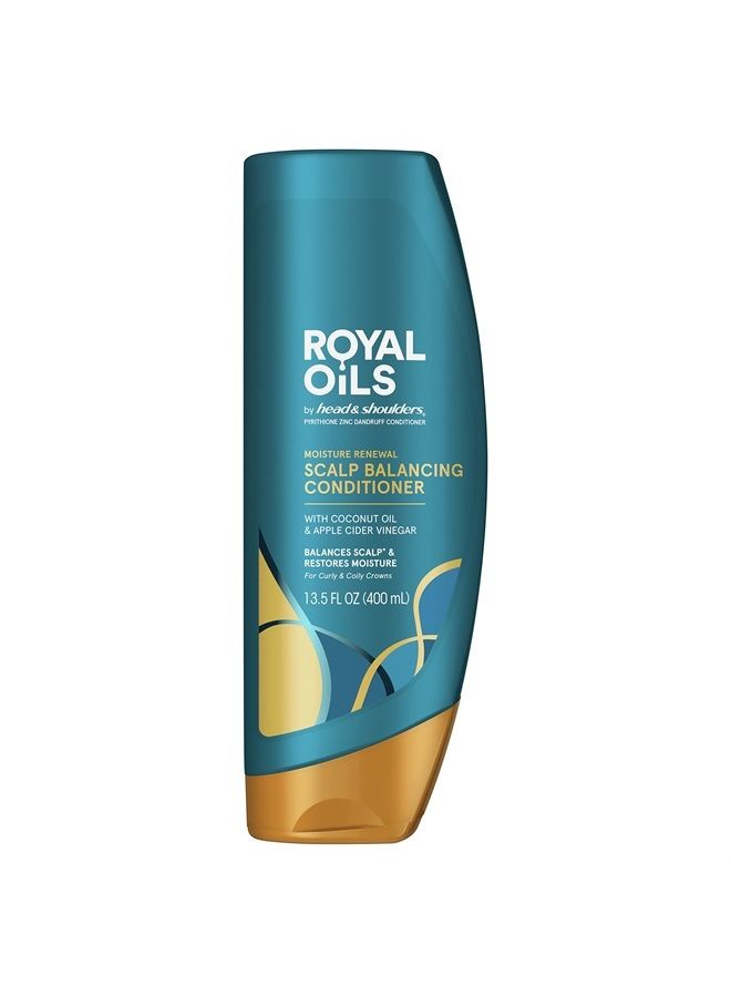 Head & Shoulders Head and Shoulders Conditioner, Moisture Renewal, Anti Dandruff Treatment and Scalp Care, Royal Oils Collection with Coconut Oil, for Natural and Curly Hair, 13.5 fl oz(Packaging May Vary) - Image 1