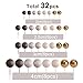 ASTARON 32 Pcs Ball Cake Topper Decorations Mini Balloons Cake Topper Sticks Foam Balls Cake Picks Cake Topper Balls Cake Decorations for Wedding Party Birthday Cake Decorating Brown Gold - Image 4