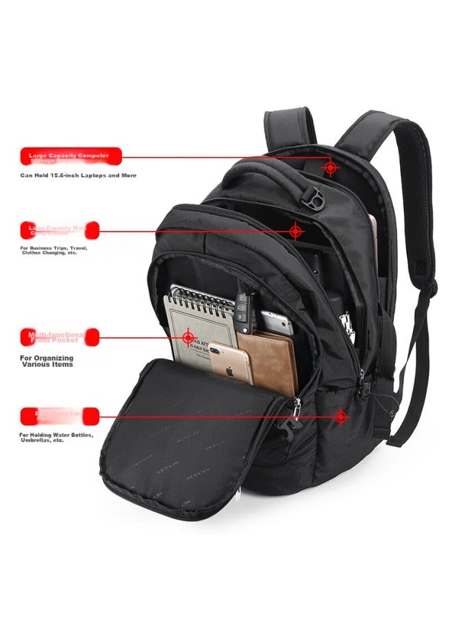 Scarecrow Backpack For Men, Travel Backpack 15.6/16 Inch Laptop Bag, Water-resistant Student Schoolbag, Business Commute Backpack For Men - Image 2