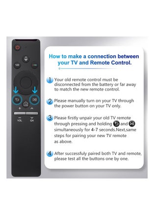 Voice Replacement for Samsung-Smart-TV-Remote, New Upgraded BN59-1266A for Samsung Remote Control, for Samsung TVs with Voice Function - view 4