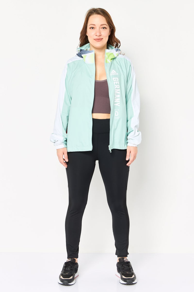 Adidas Women Sportwear Fit Brand Logo Long Sleeve Training Jacket, Multicolor - Image 2