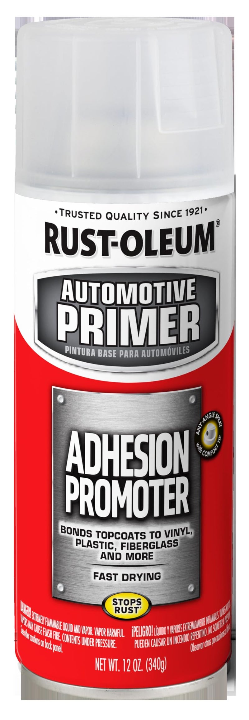 RUST-OLEUM رشاش معزز الالتصاق من راست-أوليوم 251572 للسيارات، 11 أونصة، شفاف - Image 3