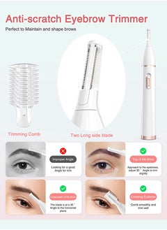 Facial Hair Removal for Women, 4 in 1 Electric Razor for Women, Painless Eyebrow Trimmer Bikini Trimmer Hair Remover Kit for Face, Eyebrow, Nose, Arms, Legs and Pubic Hair USB Rechargeable & Portable - pzsku/ZE221BD34139A42BA22E3Z/45/_/1692686639/dccfa218-a3b6-43f4-9261-9b92d3ee4f13