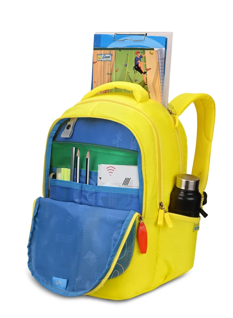 Skybags KLAN PLUS 03 SCHOOL BACKPACK YELLOW