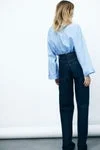 اتش اند ام Pintucked cotton blouse