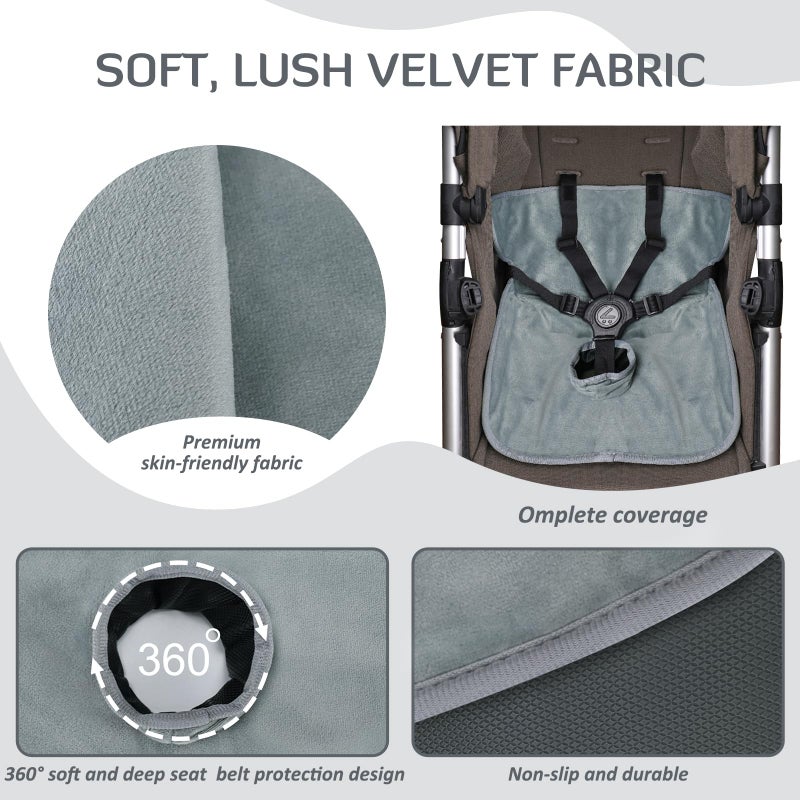 INFANZIA Dry Seat, Car Seat Protector Waterproof Carseat Liner Potty Training Toddlers, Baby and Infants, Piddle Pad for Carseats Strollers (Grey, 1 Pack - Image 3