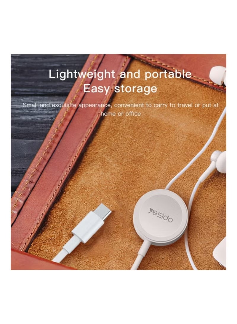 Yesido Yesido Watch Magnetic Charger From USB-C Cable, 1 Meter, White - CA112 - Image 3