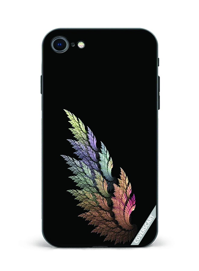 COVERSCART Protective Case Cover For Apple iPhone SE 2020 Wings Design Black