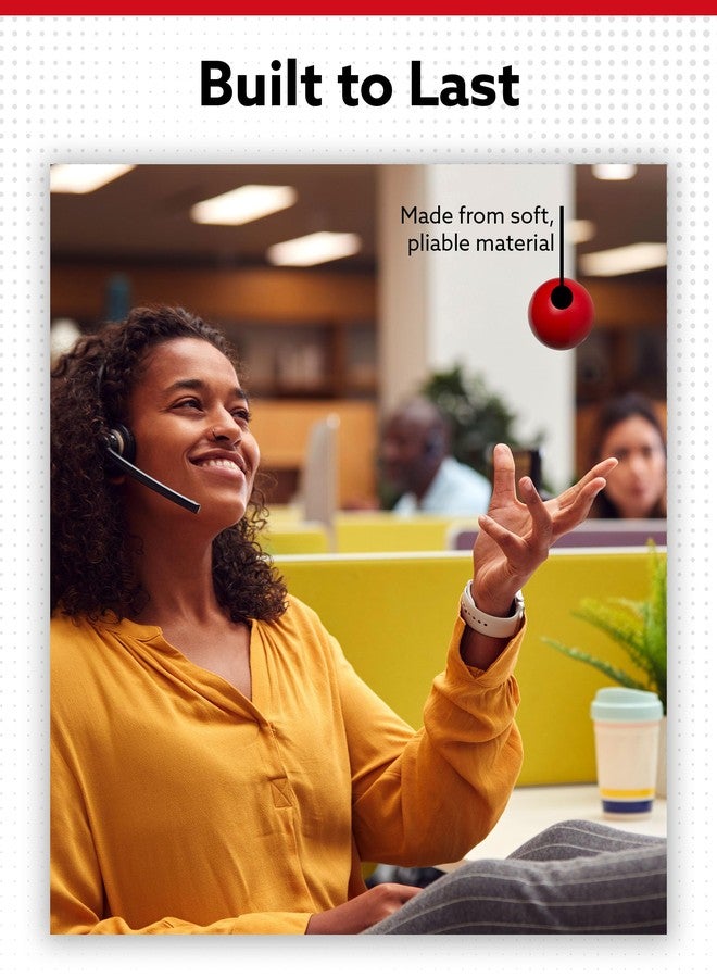 Alpi Squeezies - Soft Squeeze Ball - Adult Stress Balls to Improve Focus - Durable Squeeze Toy for Kids & Adults - Pack of 10, Red - Image 5