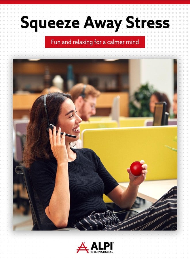 Alpi Squeezies - Soft Squeeze Ball - Adult Stress Balls to Improve Focus - Durable Squeeze Toy for Kids & Adults - Pack of 10, Red - Image 2