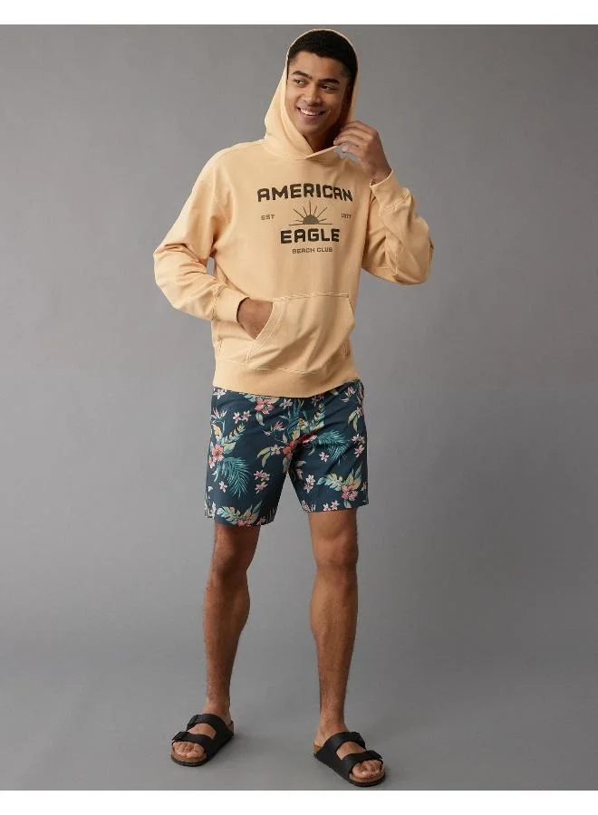 امريكان ايجل Stretch Bonfire Graphic Hoodie