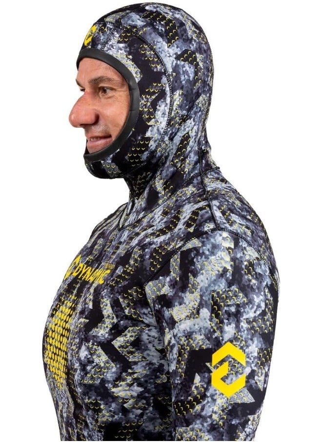 DYNAMICNORD - DYNAMIC NORD SFS-3 FREE DIVE SUIT 3MM HOODED JACKET + PANT CAMO/GREY - Image 1