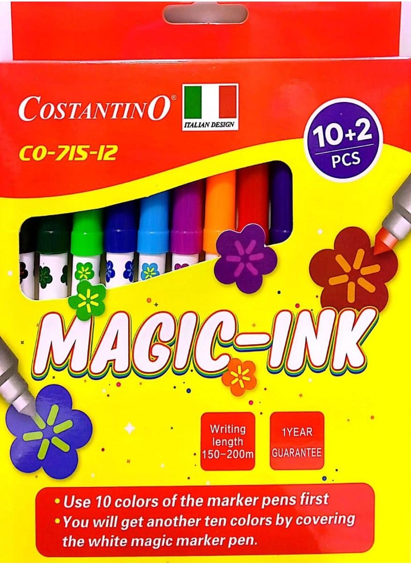 COSTANTINO - 12Pieces magic ink pens - Image 1