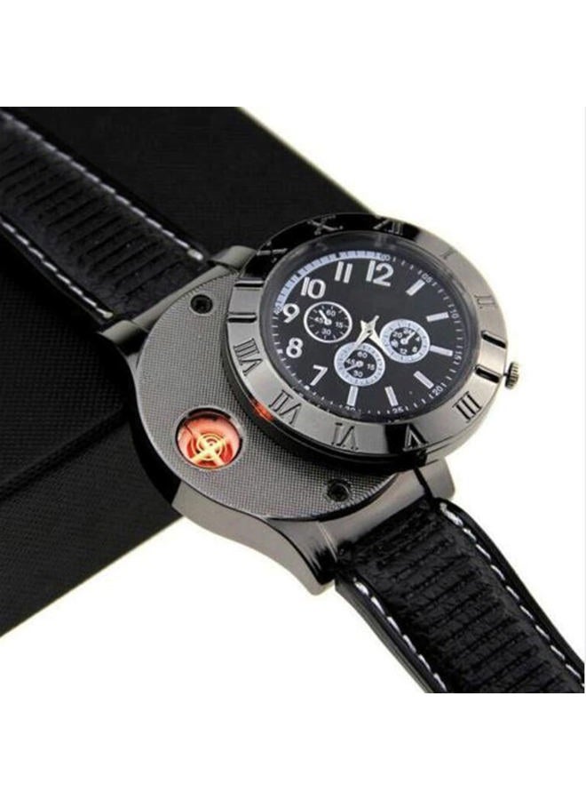 STAR MAGIC Findtime Men Digital USB Cigarette Lighter Watch Novelty Windproof - Image 2