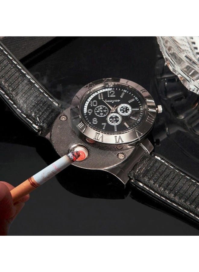 STAR MAGIC Findtime Men Digital USB Cigarette Lighter Watch Novelty Windproof - Image 3