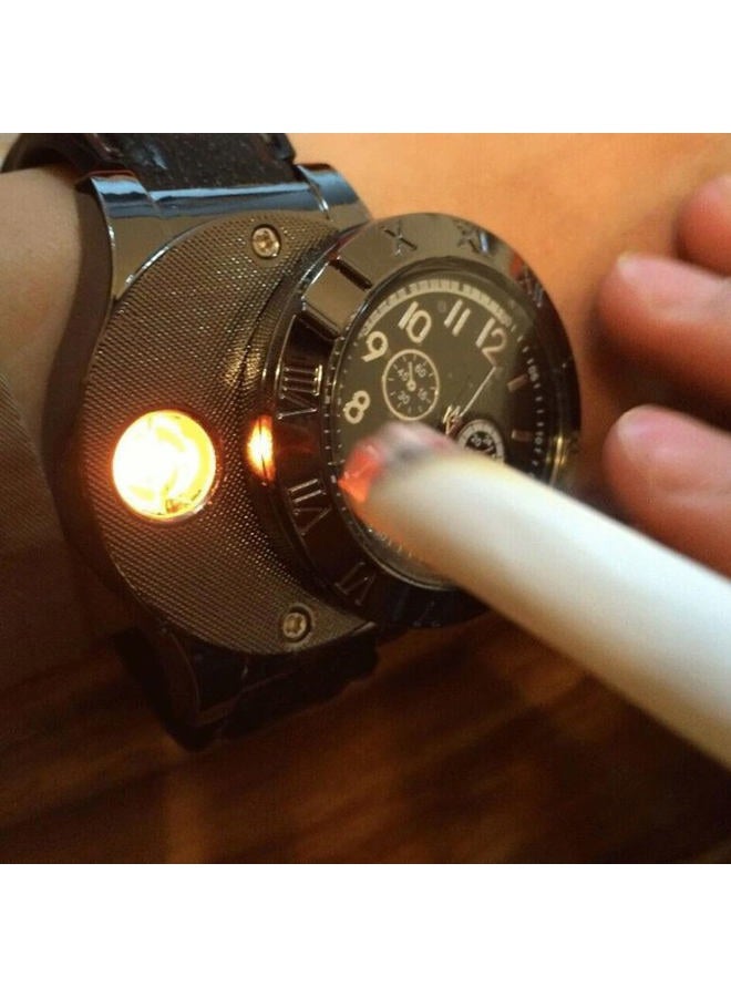 STAR MAGIC Findtime Men Digital USB Cigarette Lighter Watch Novelty Windproof - Image 4