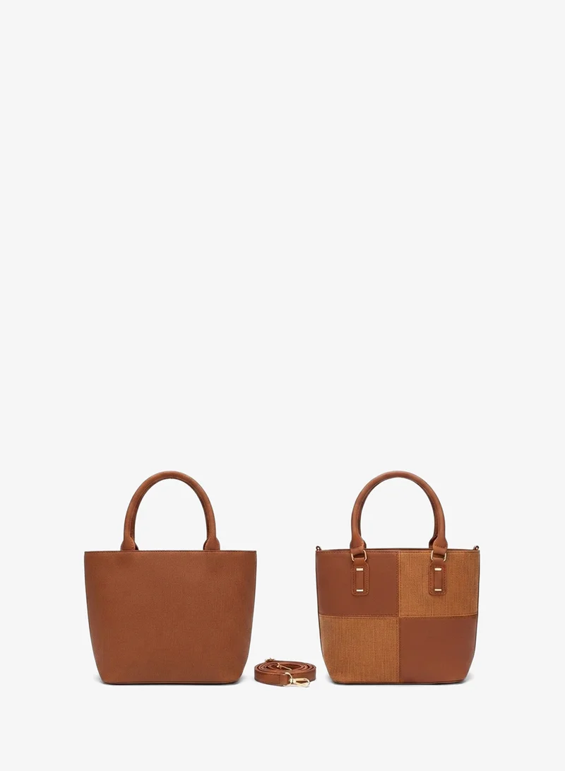 فيني طقم حقائب نسائي 3 قطع من فيني – حقيبة جلد صناعي مع حزام كروس بودي قابل للفصل – للعمل والسفر والاستخدام اليومي – كحلي، تان، أسود، رمادي، مشمش، بني