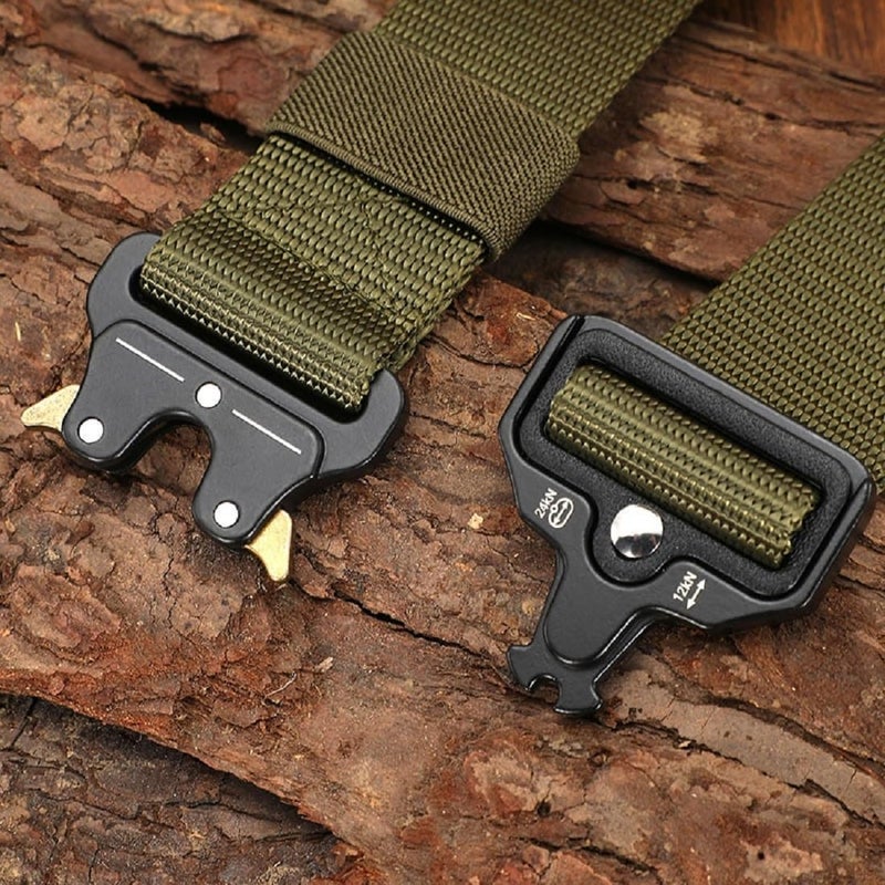 Contacts Men's Synthetic Quick Release Buckle Nylon Belt (Free Size)… - Image 3