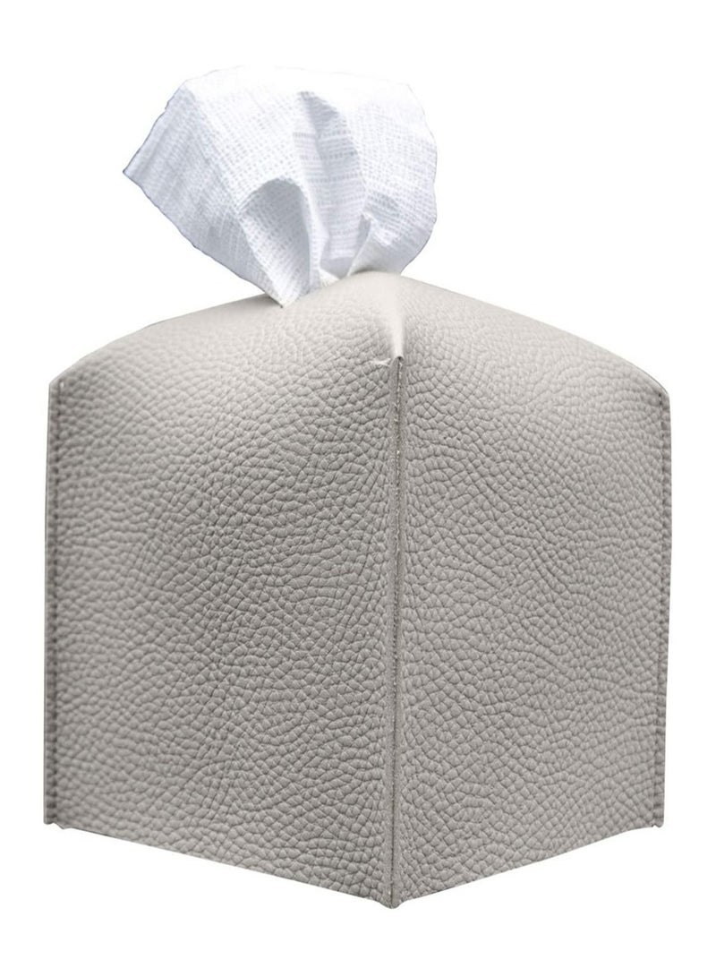 Y&D 1 Piece Modern PU Leather Square Tissue Box Holder Decorative  - Image 1