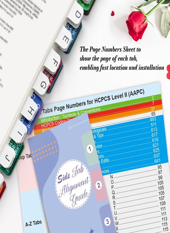 Ubenic Index Tabs for AAPC Version HCPCS Level II 2026, Upgraded Complete Book Tabs Set (Book not Included), Color-Coded Tabs for Every Chapter with Code Ranges, Laminated & Waterproof & Repositionable - Image 3