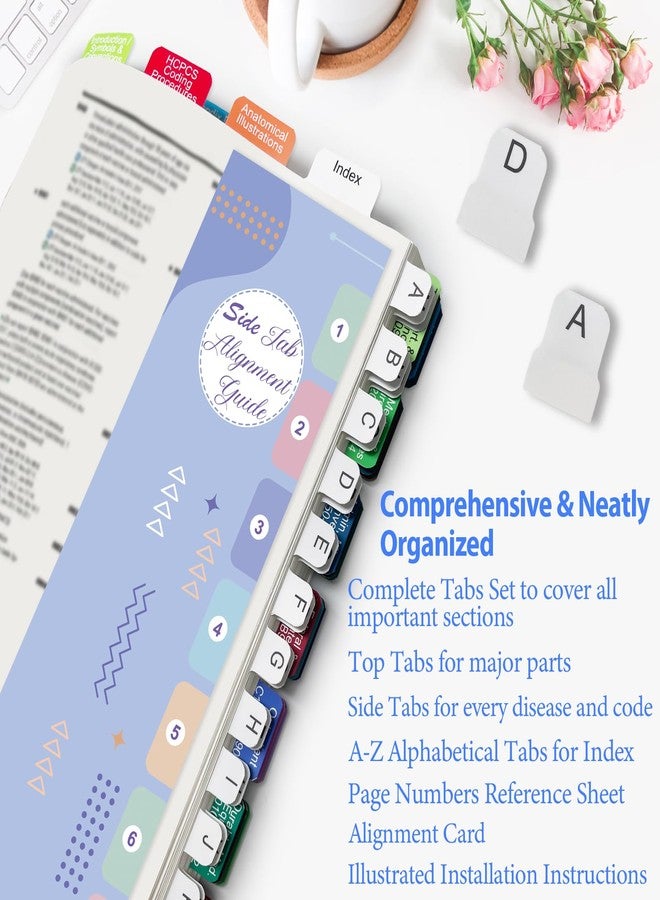 Ubenic Index Tabs for AAPC Version HCPCS Level II 2026, Upgraded Complete Book Tabs Set (Book not Included), Color-Coded Tabs for Every Chapter with Code Ranges, Laminated & Waterproof & Repositionable - Image 2