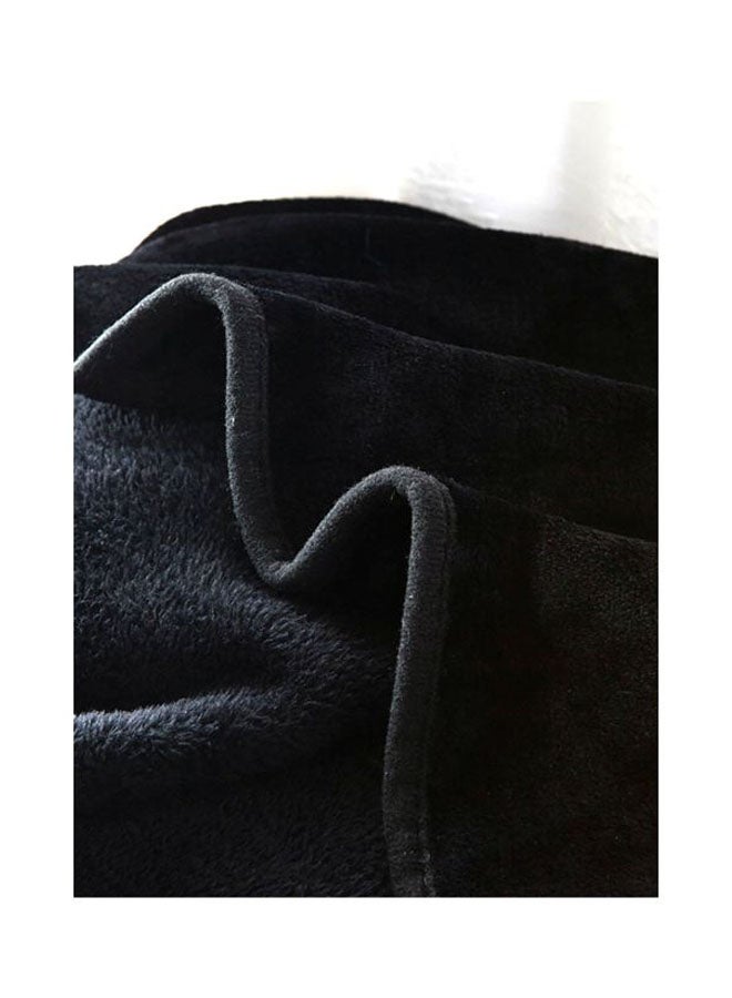 شرشف من الصوف بوليستر أسود 200x230سم - Image 3