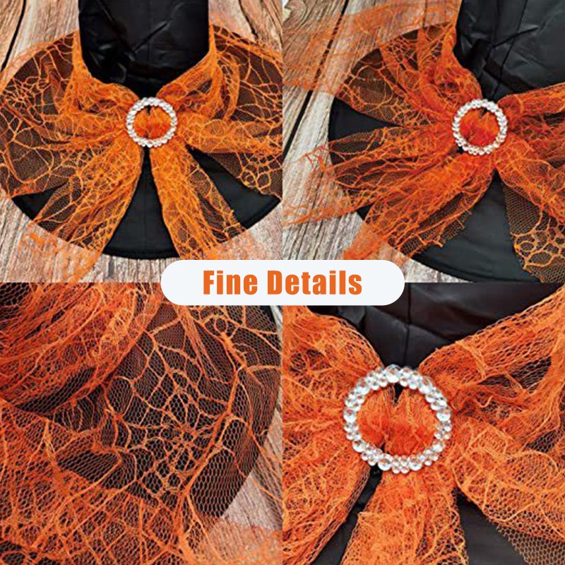 Halloween Witch Hat: Red High-quality Durable Scary Design - Comfortable Soft Halloween Decor for Halloween Parties Cosplay Carnivals Fancy Dress Events - Image 4