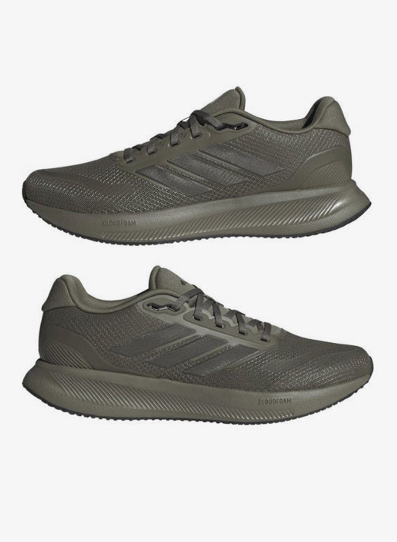 اديداس أديداس ران فالكون 5 إم شوز رياضي رجالي أخضر - Image 1