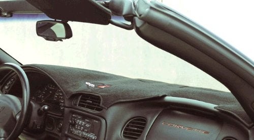 Coverking C5 & Z06 Corvette Dash Mat Cover - Custom Fit Protection with Embroidered Logo 1997-2004 Corvettes (with Heads-Up Display) - Image 3