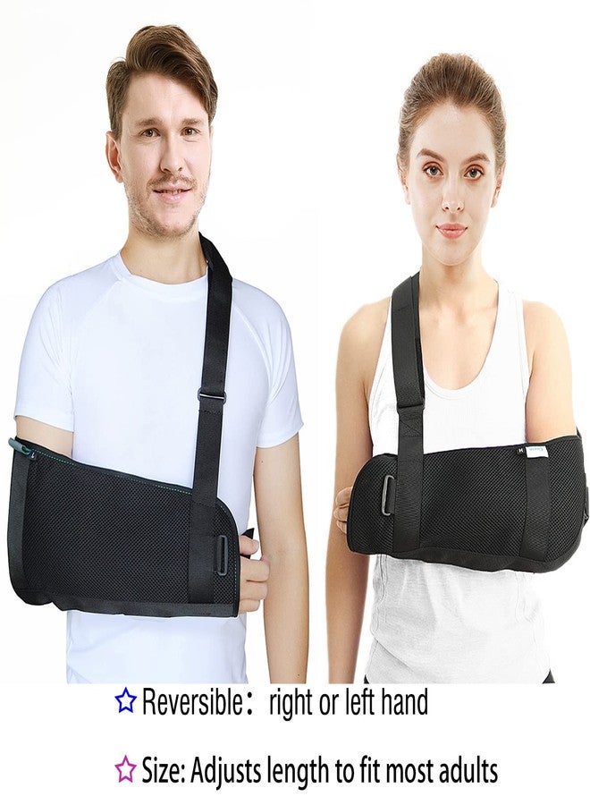 TODDOBRA Arm Sling Shoulder immobilizer for Shoulder Injury with Back Belt Men & Women Shoulder Immobilizer Left and Right Arm Lightweight Rotator Cuff Arm Support for Elbow Wrist Injury -(Size L) - Image 5