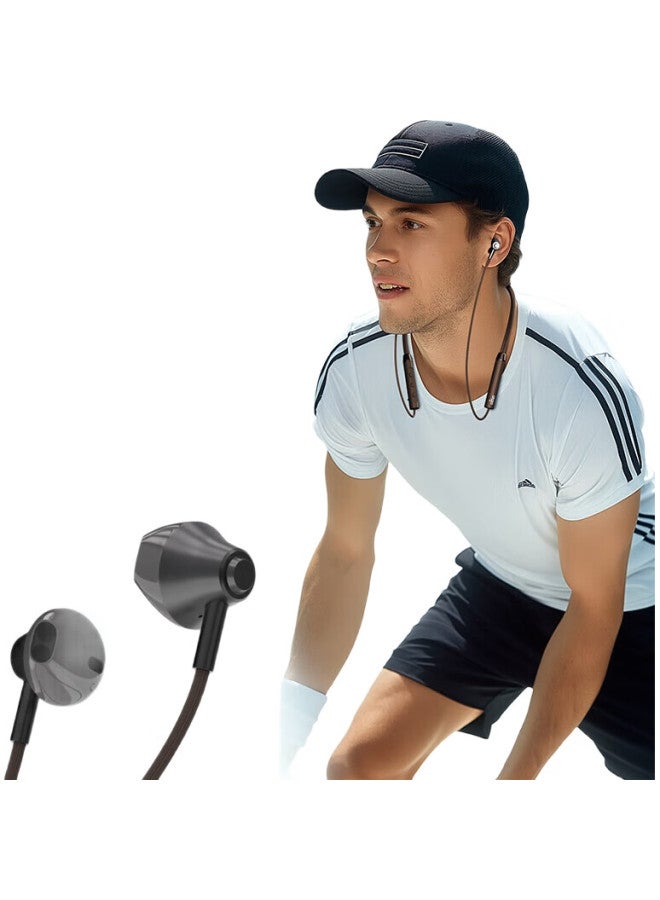 aigo Hanging Neck Wireless Sports Bluetooth Earphones With Sweat Drainage Design, Bluetooth 5.4, Compatible With Huawei, Xiaomi, Apple, Long Battery Life Wl01 - Image 1