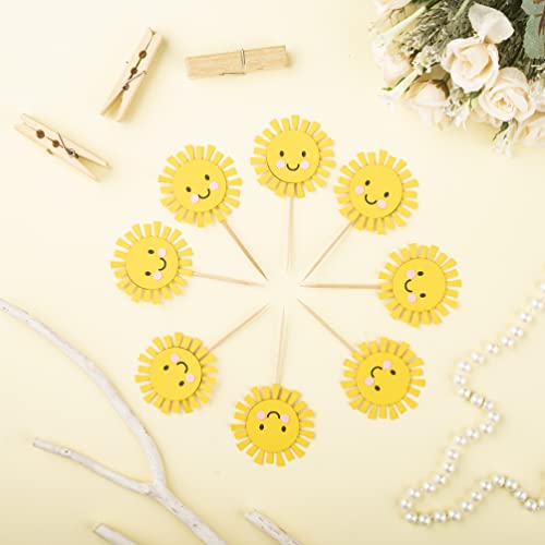 Confetti! 12 PCS You Are My Sunshine Cupcake Toppers, You Are My Sunshine Theme, Sunshine Birthday Decor, First Birthday, Cupcake Toppers, Sun Theme - Image 5