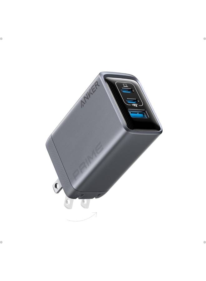 Anker Prime Charger, 100W 3-Port GaN USB C Charger Block, Foldable and Compact for MacBook, iPad, iPhone 17/iPhone Series, Galaxy S24/S23, and More - Image 1