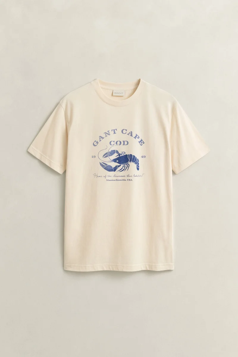 GANT  Graphic Short Sleeve T-Shirt for Men | Best Price UAE